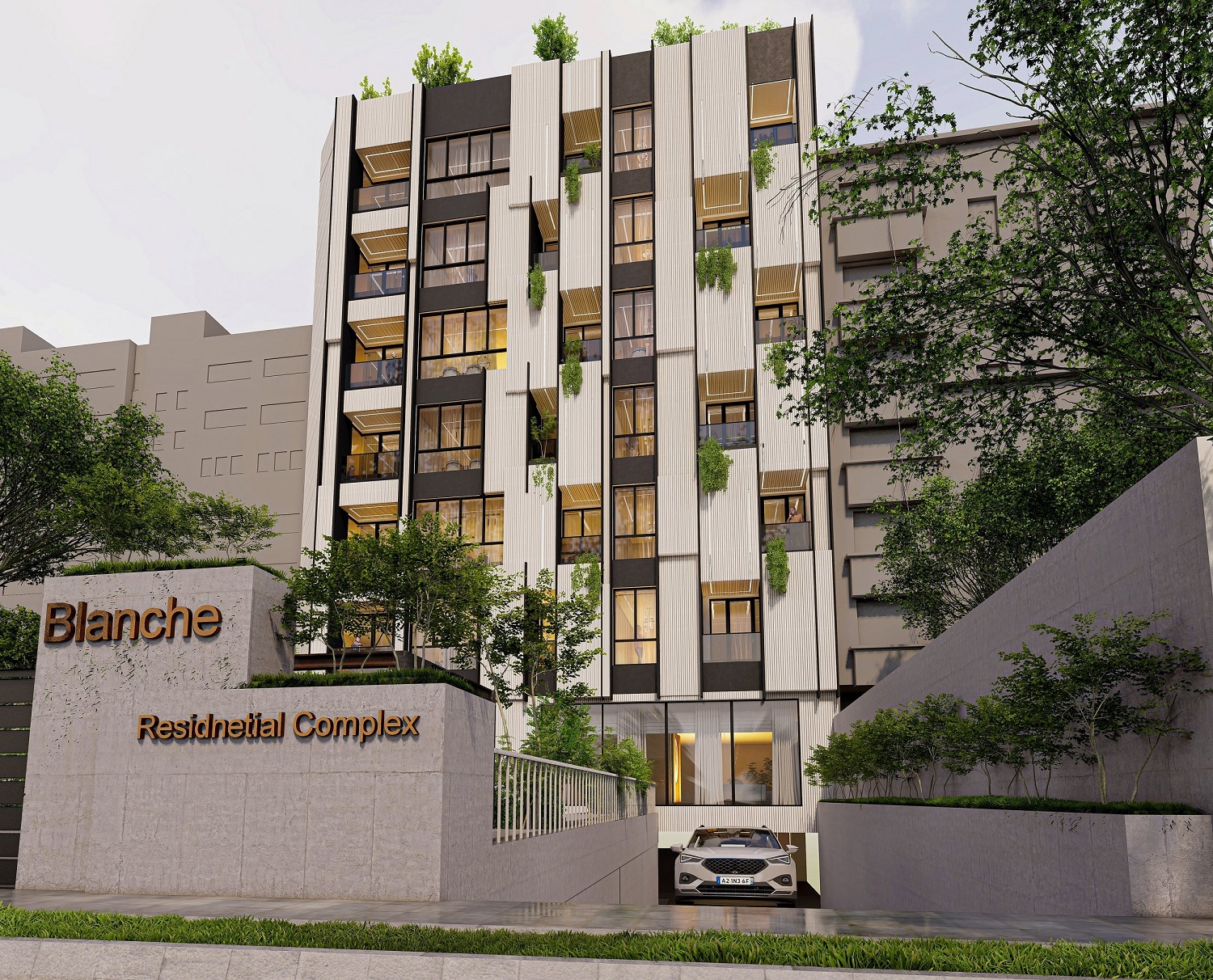 طراحی ساختمان مسکونی بلانش (سعادت آباد) دفتر طراحی مسرور