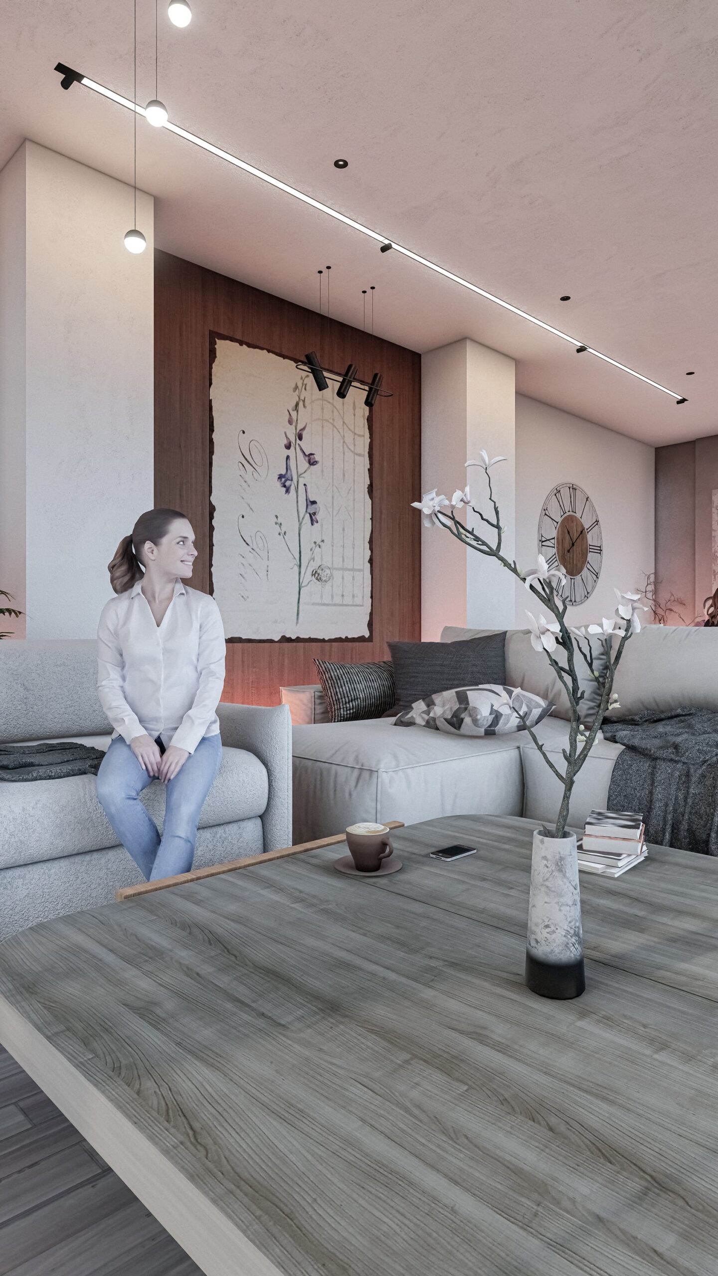 طراحی داخلی مدرن نشیمن مسکونی