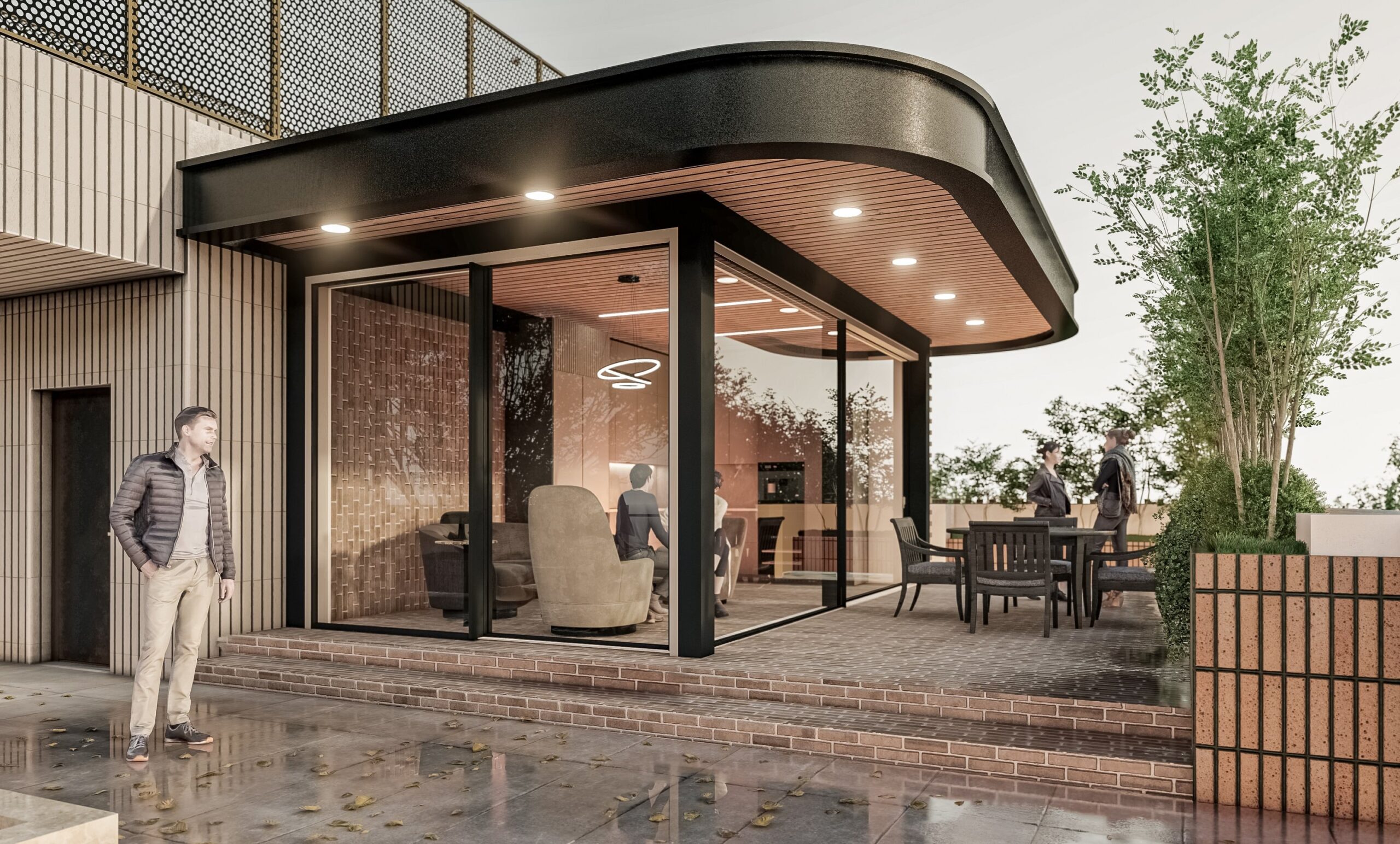 طراحی مدرن روف گاردن دفتر طراحی مسرور