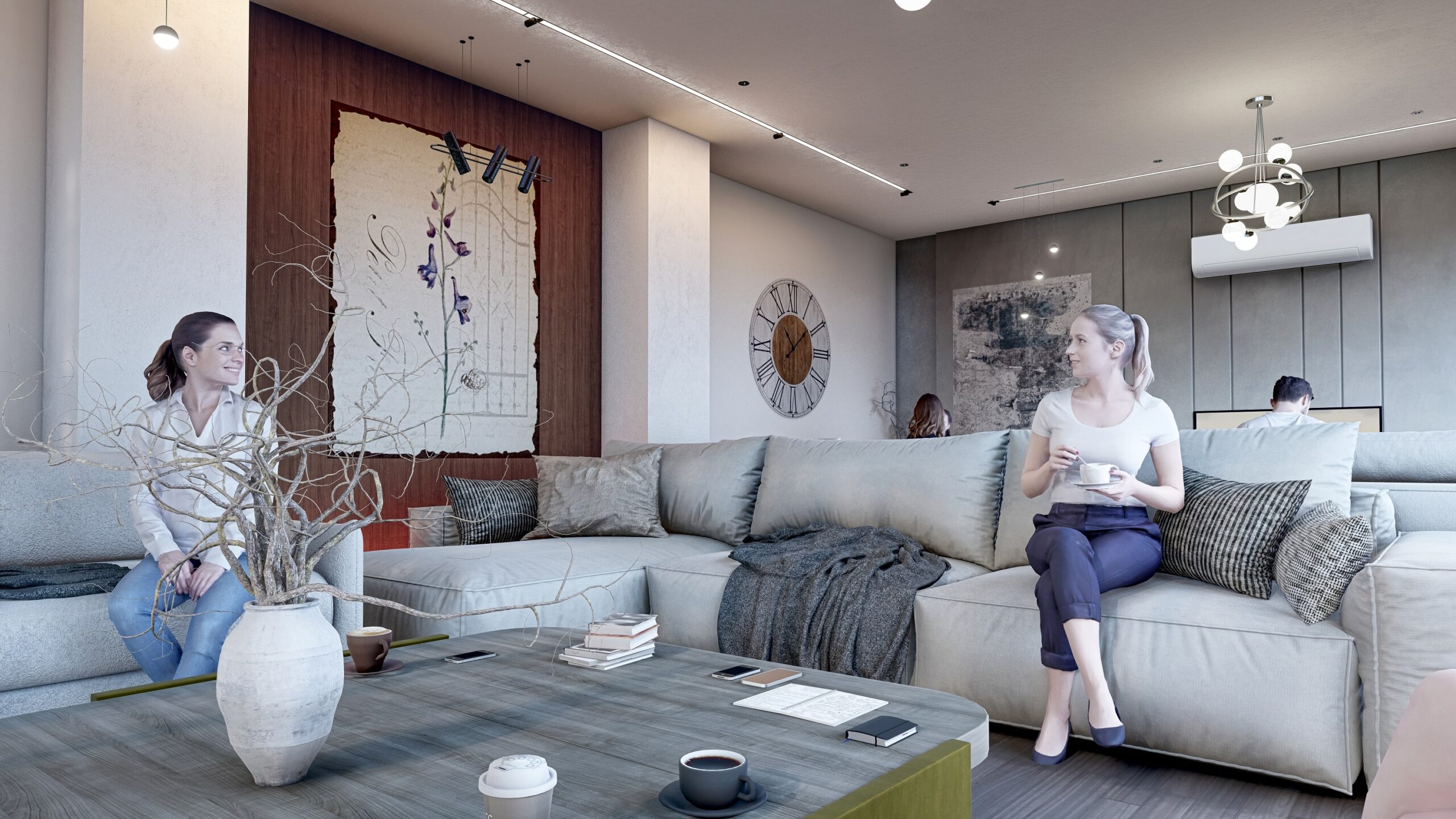 طراحی داخلی مدرن نشیمن مسکونی