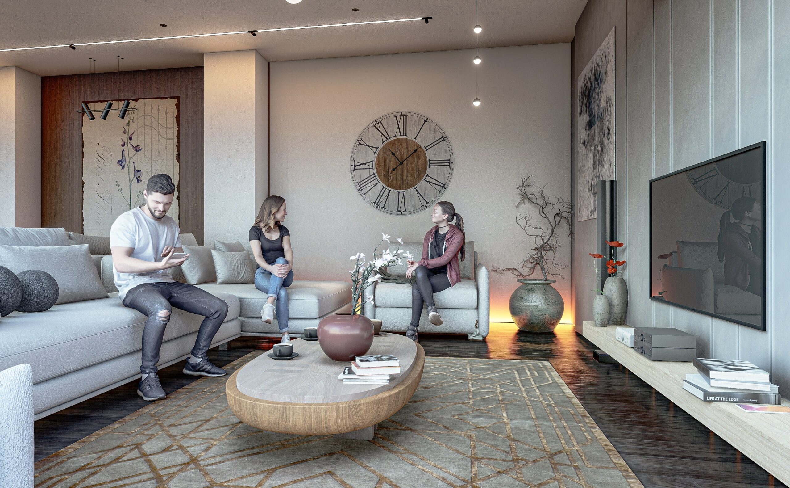 طراحی داخلی آپارتمان مسکونی آفتاب